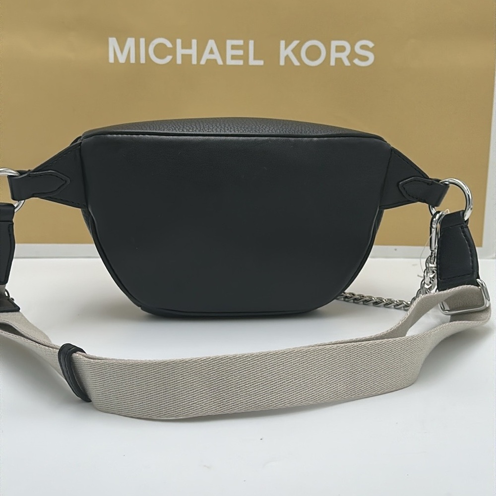 Michael Kors Maisie 2 In 1 Small Leather Waist pack Fanny pack Bag (Black) MK - Picture 7 of 16